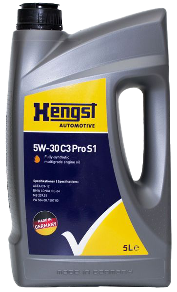 Моторное масло Hengst 5W-30 C3 Pro S1, 5л
